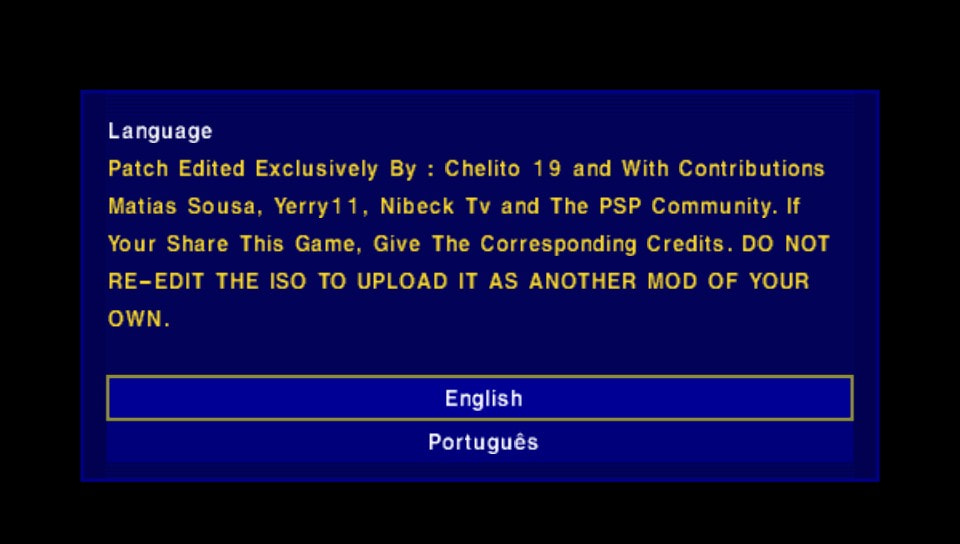 User screenshot of game