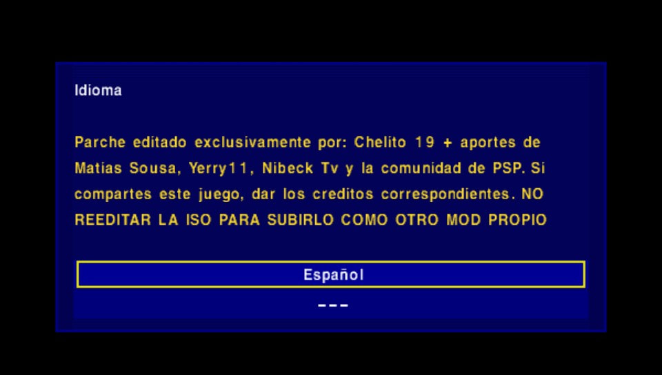 User screenshot of game