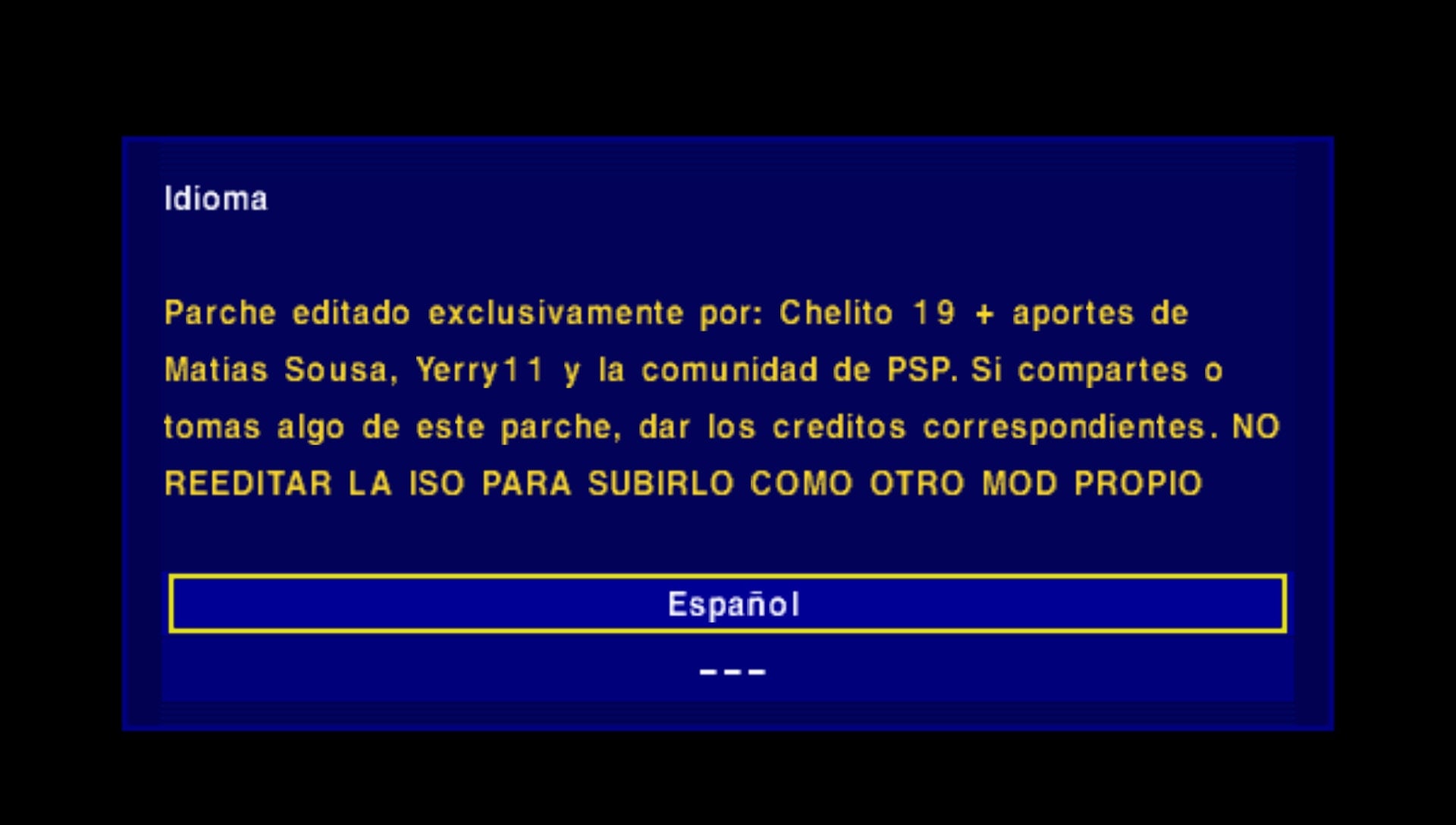 User screenshot of game