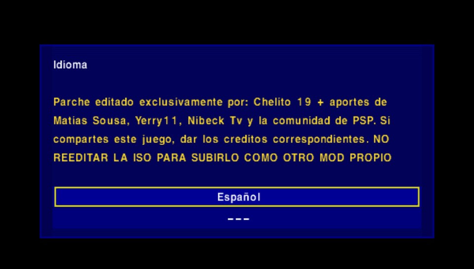 User screenshot of game