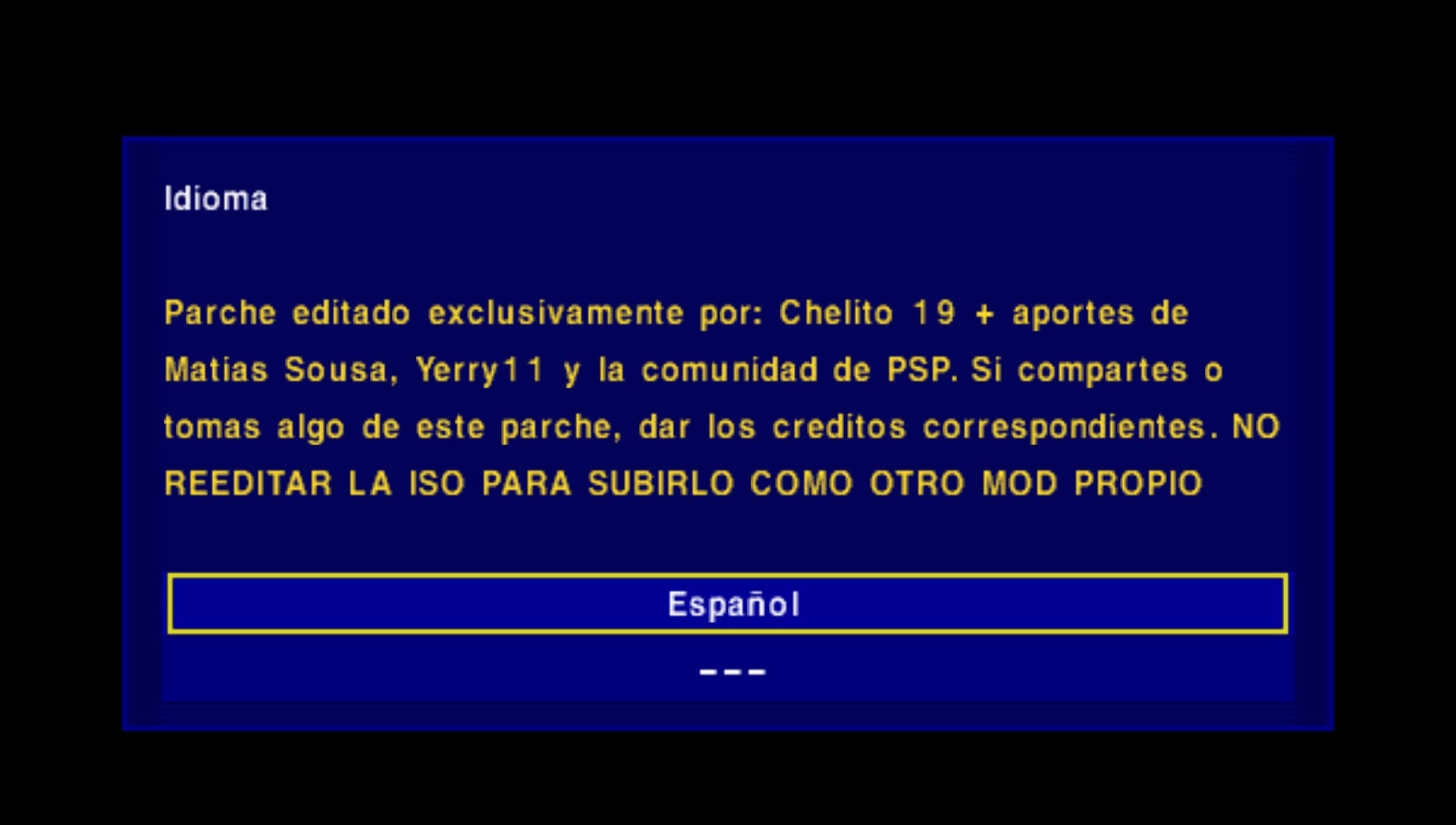 User screenshot of game
