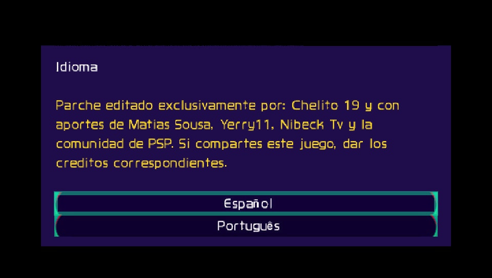 User screenshot of game