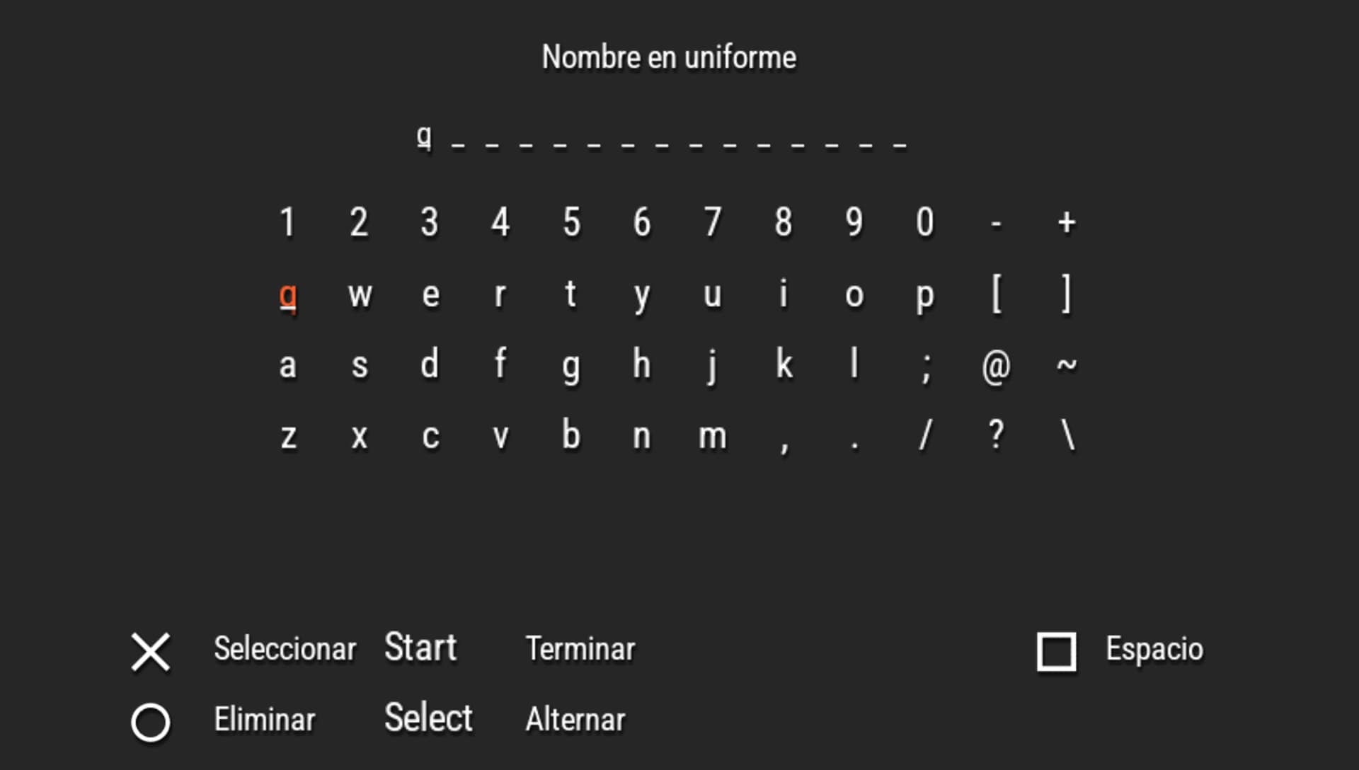 User screenshot of game