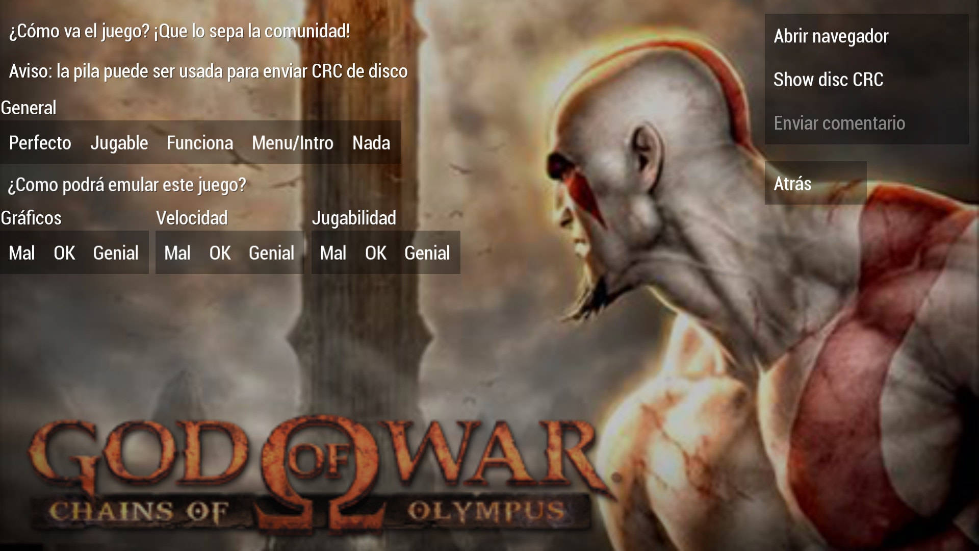 User screenshot of game