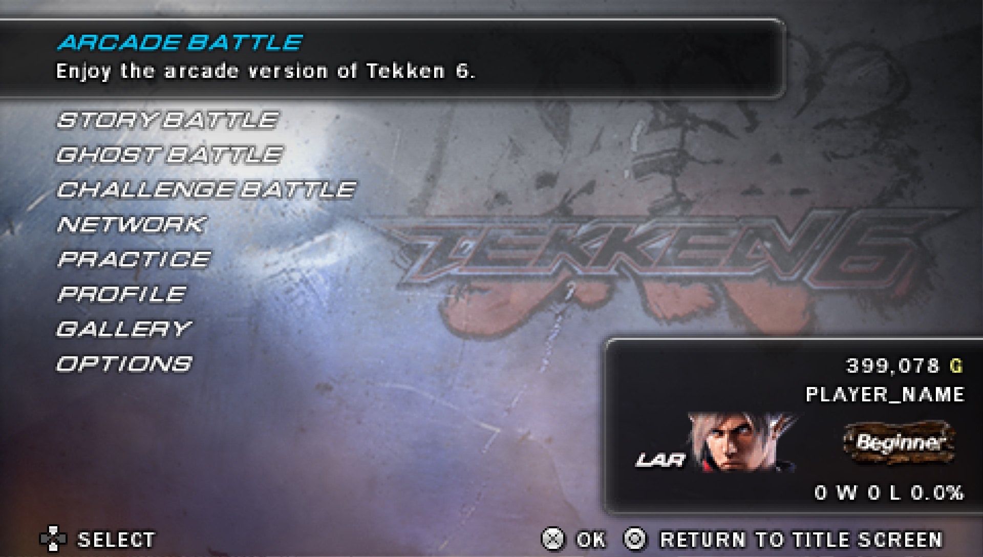 User screenshot of game