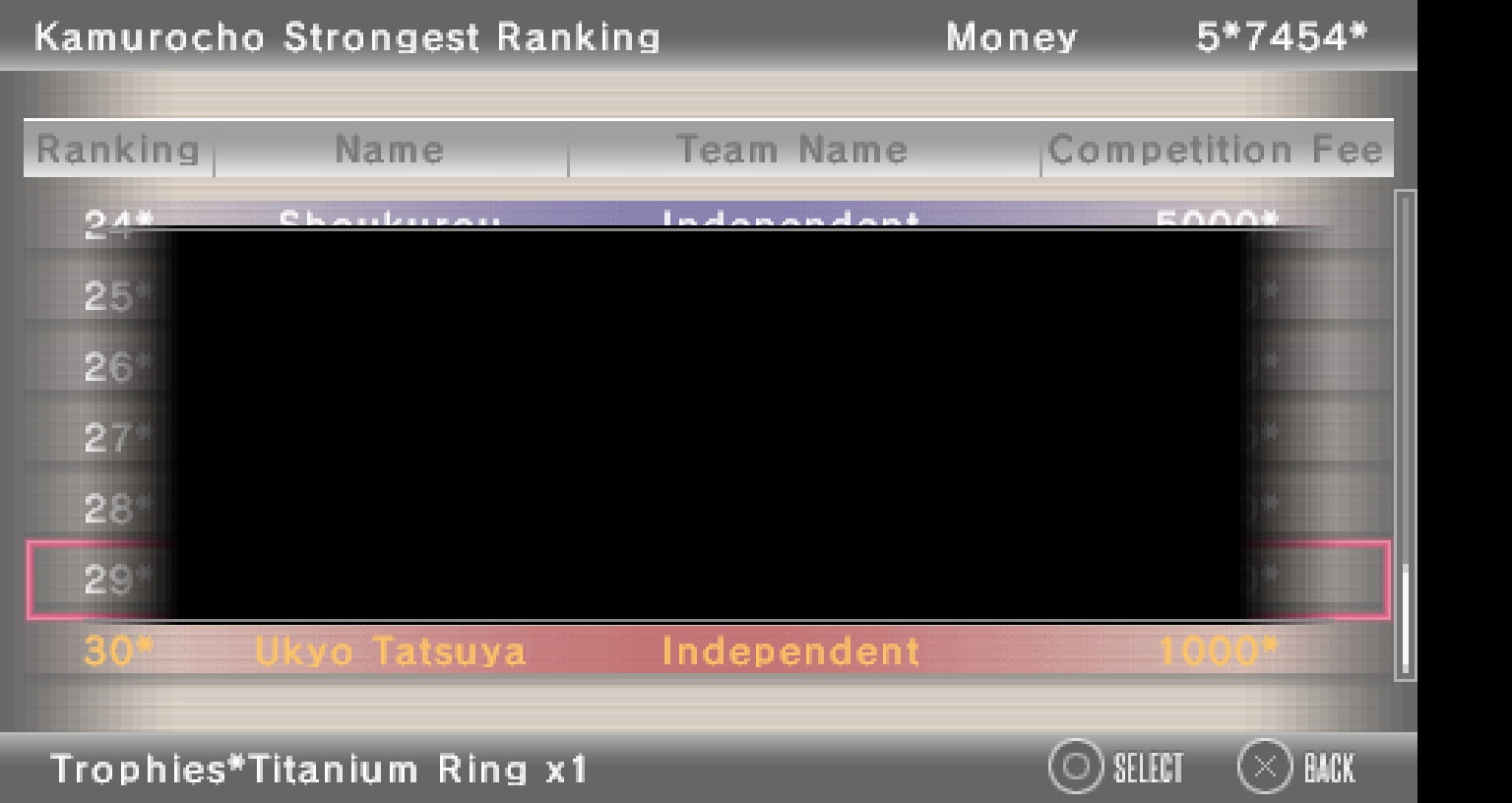 User screenshot of game