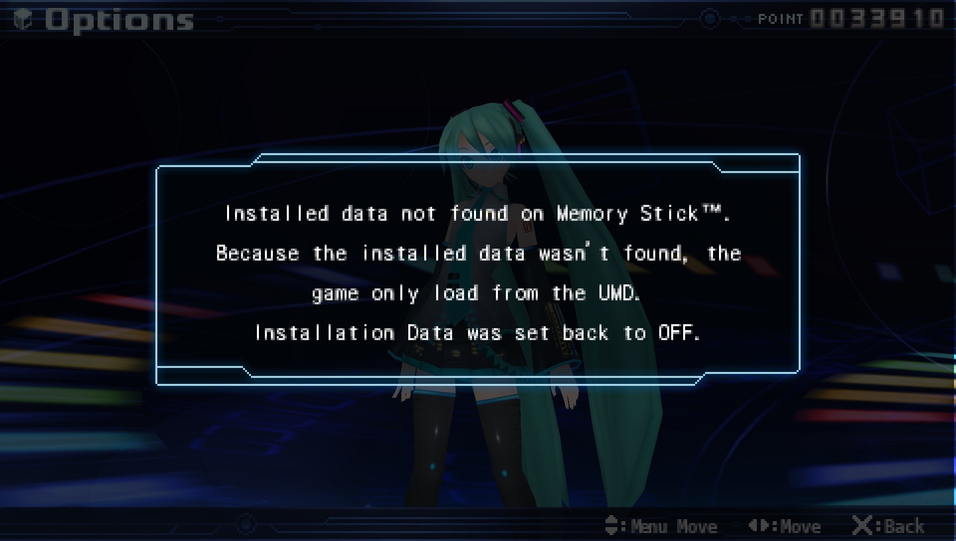 User screenshot of game