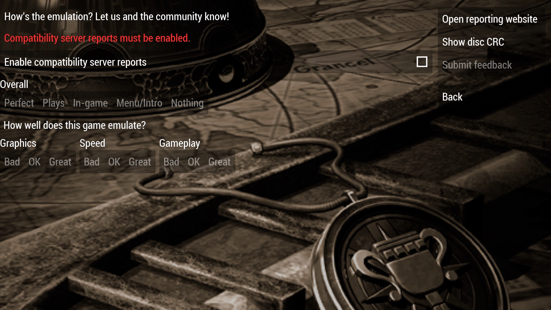 User screenshot of game