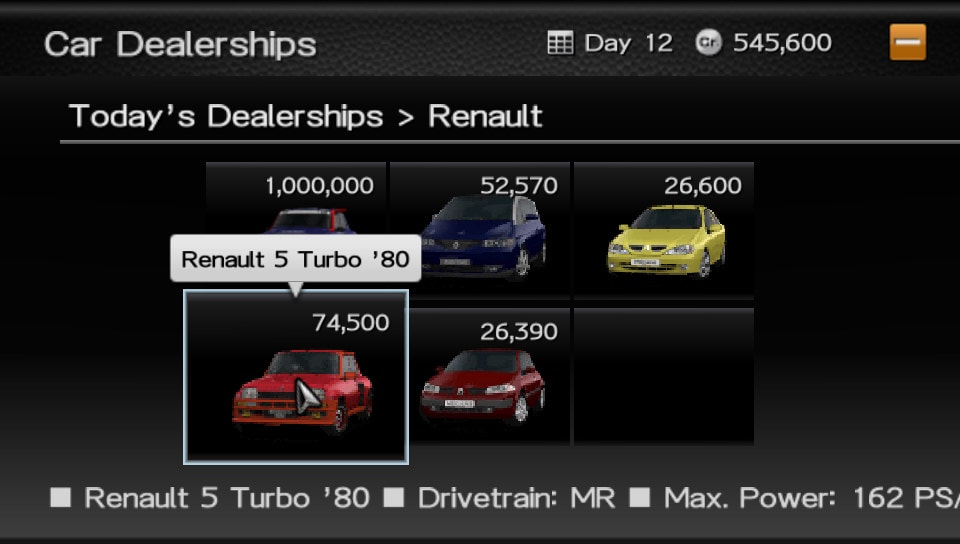 User screenshot of game