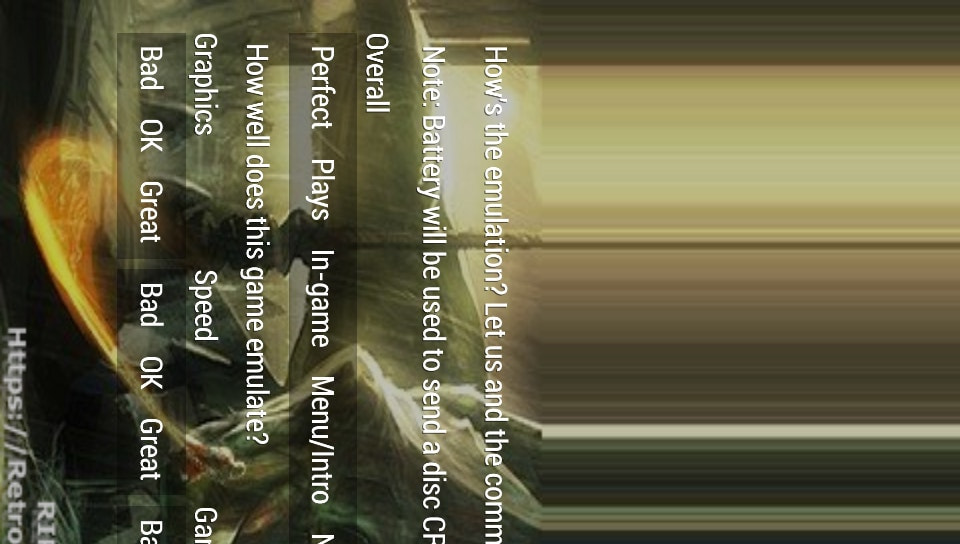 User screenshot of game