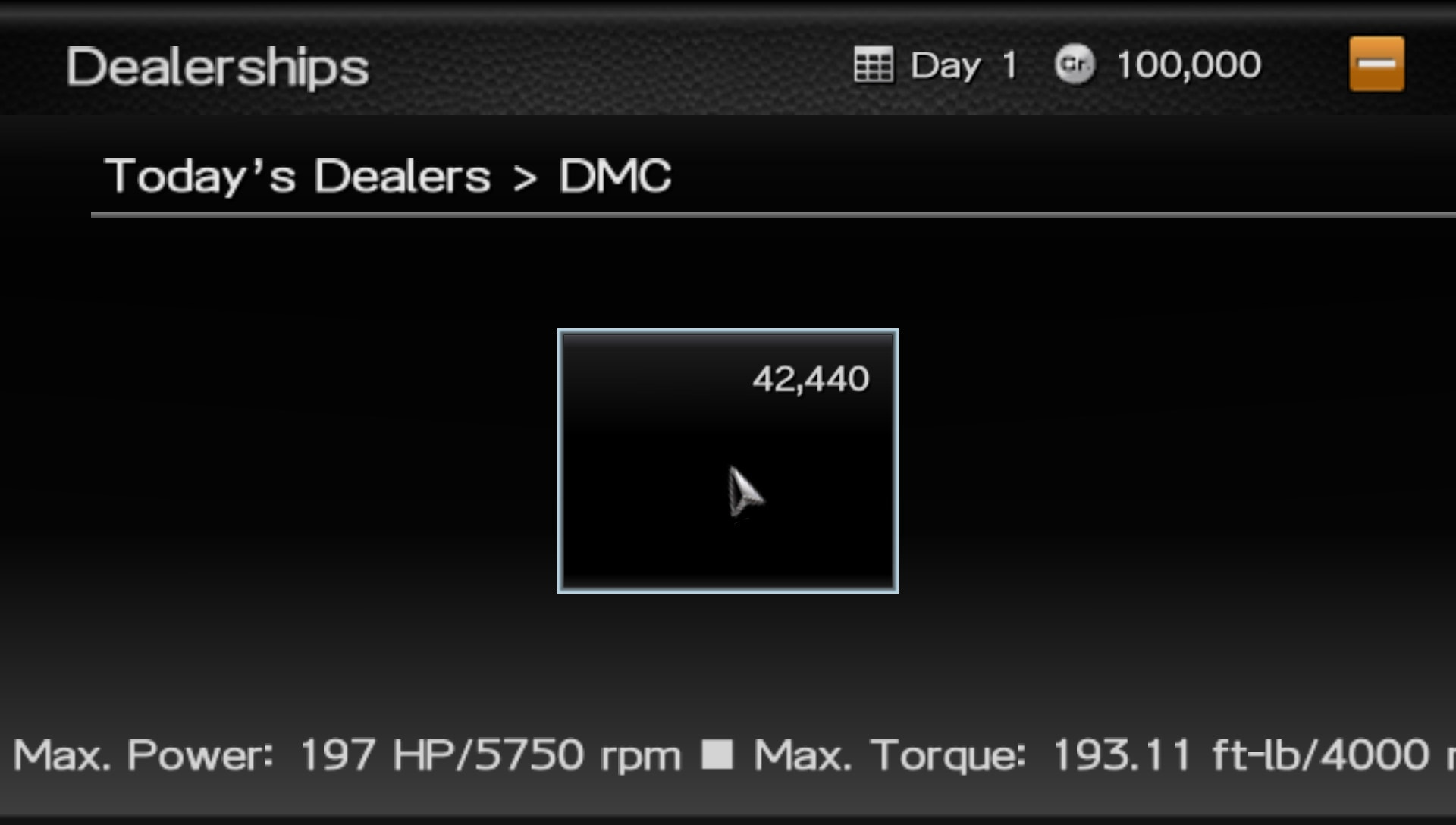 User screenshot of game