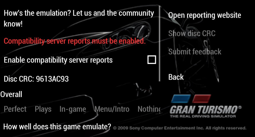 User screenshot of game