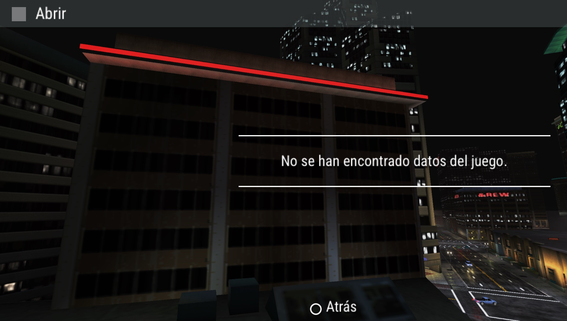 User screenshot of game