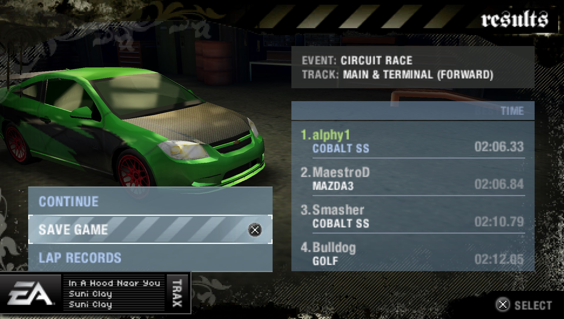 User screenshot of game