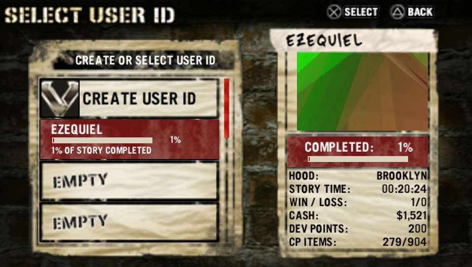 User screenshot of game
