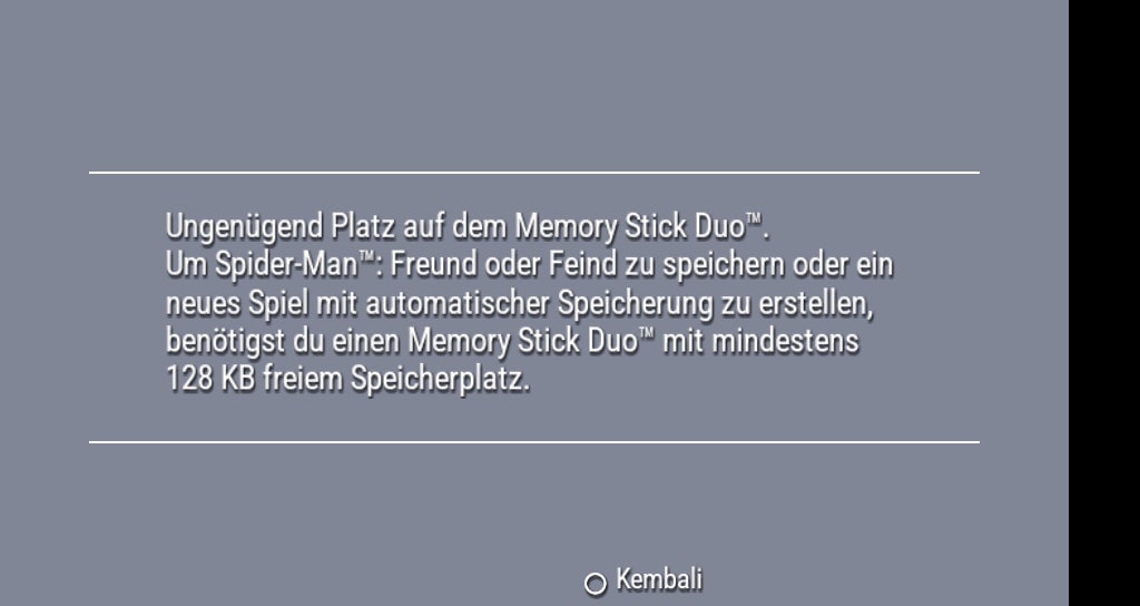 User screenshot of game