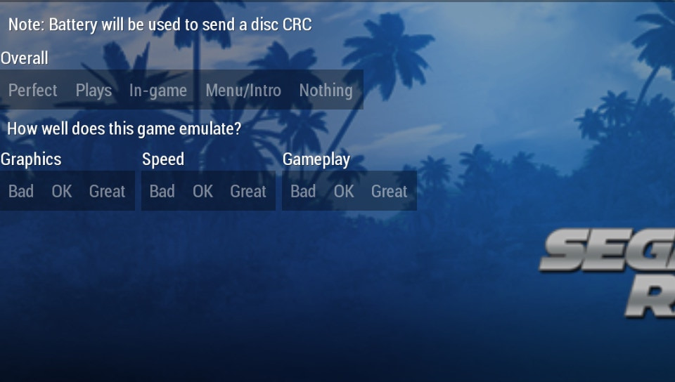 User screenshot of game