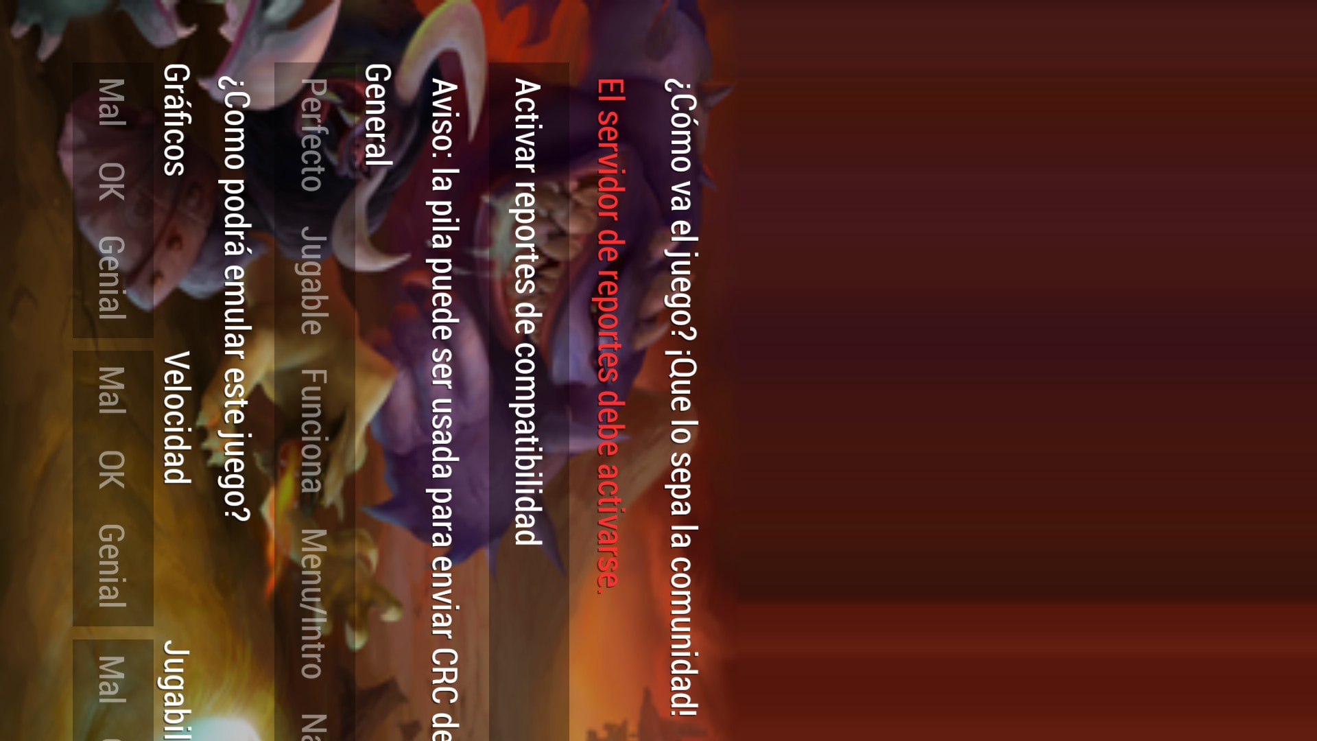 User screenshot of game