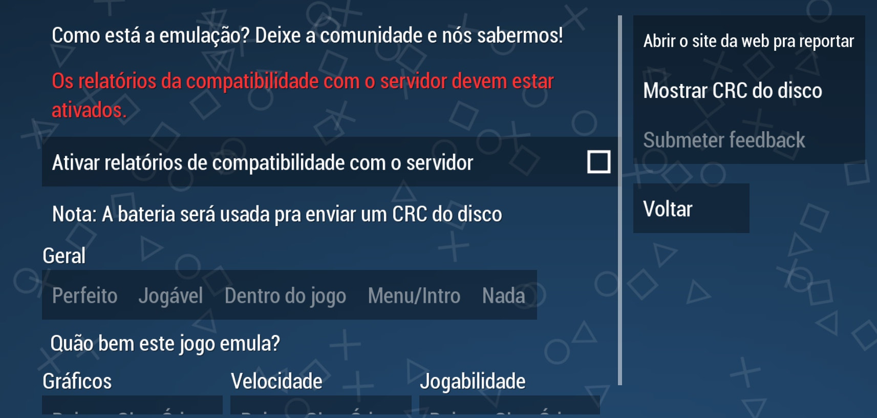 User screenshot of game