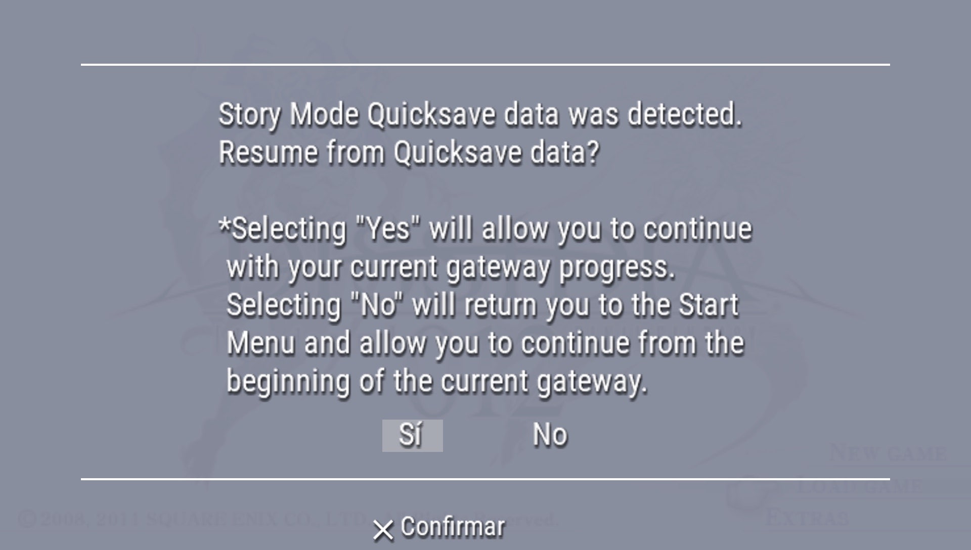 User screenshot of game