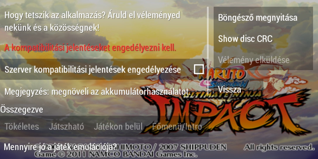 User screenshot of game