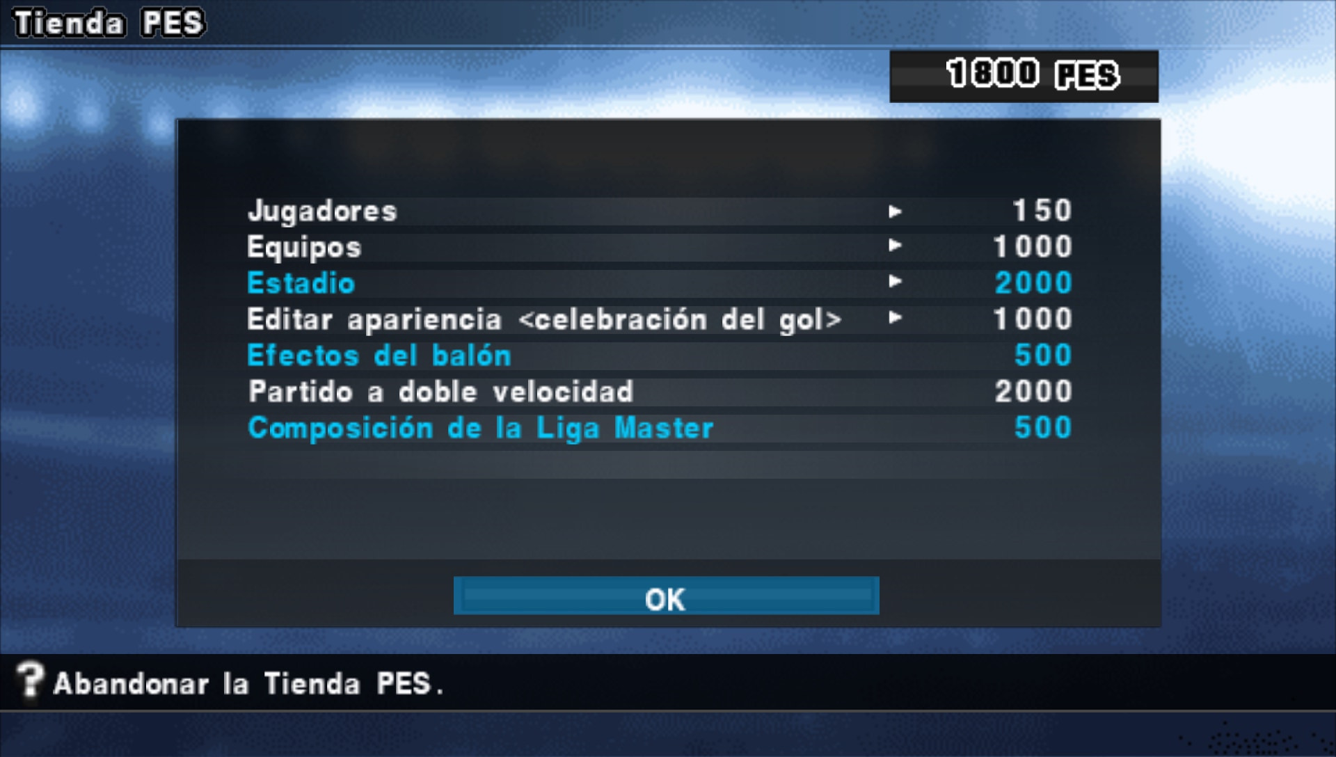 User screenshot of game