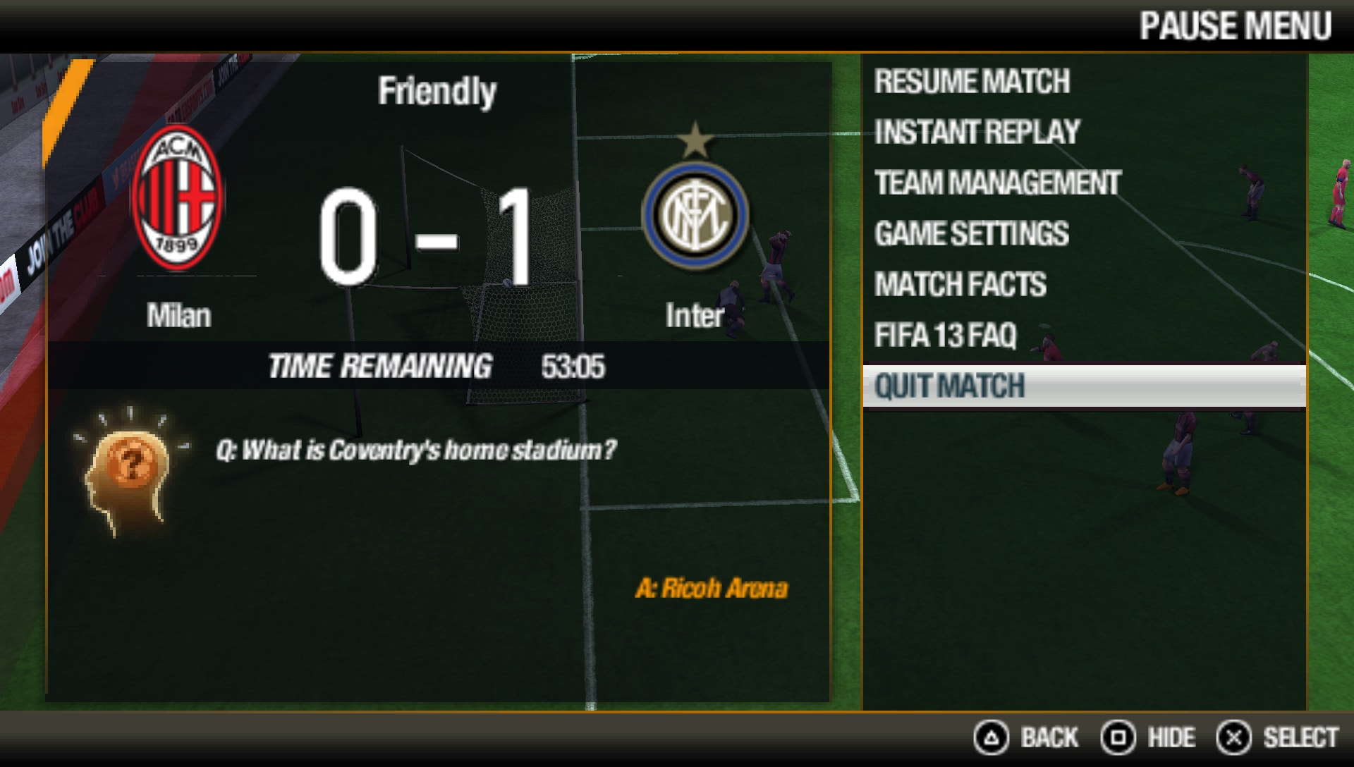 User screenshot of game