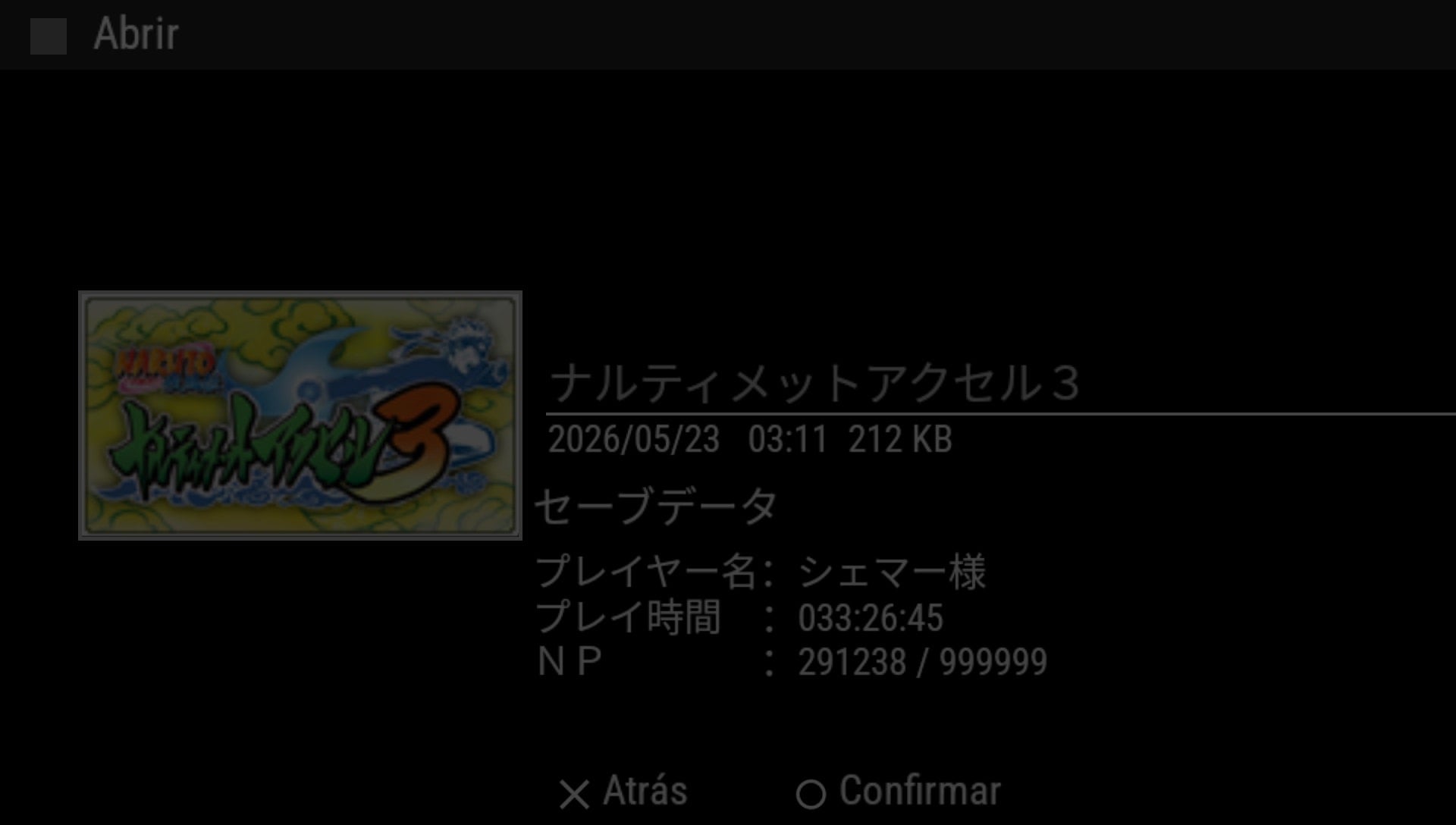 User screenshot of game