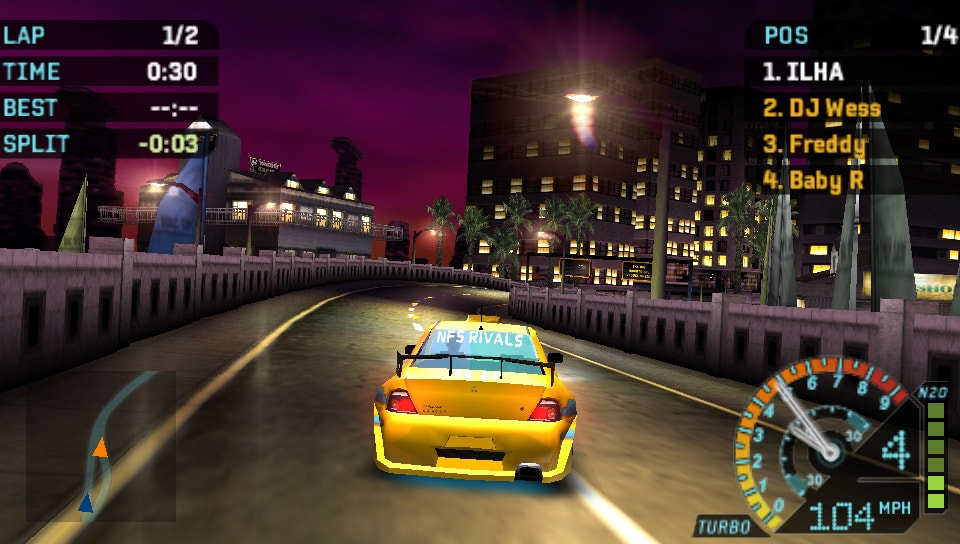 Need for Speed Underground Rivals PPSSPP Gameplay Glitchy Full HD / 60FPS 