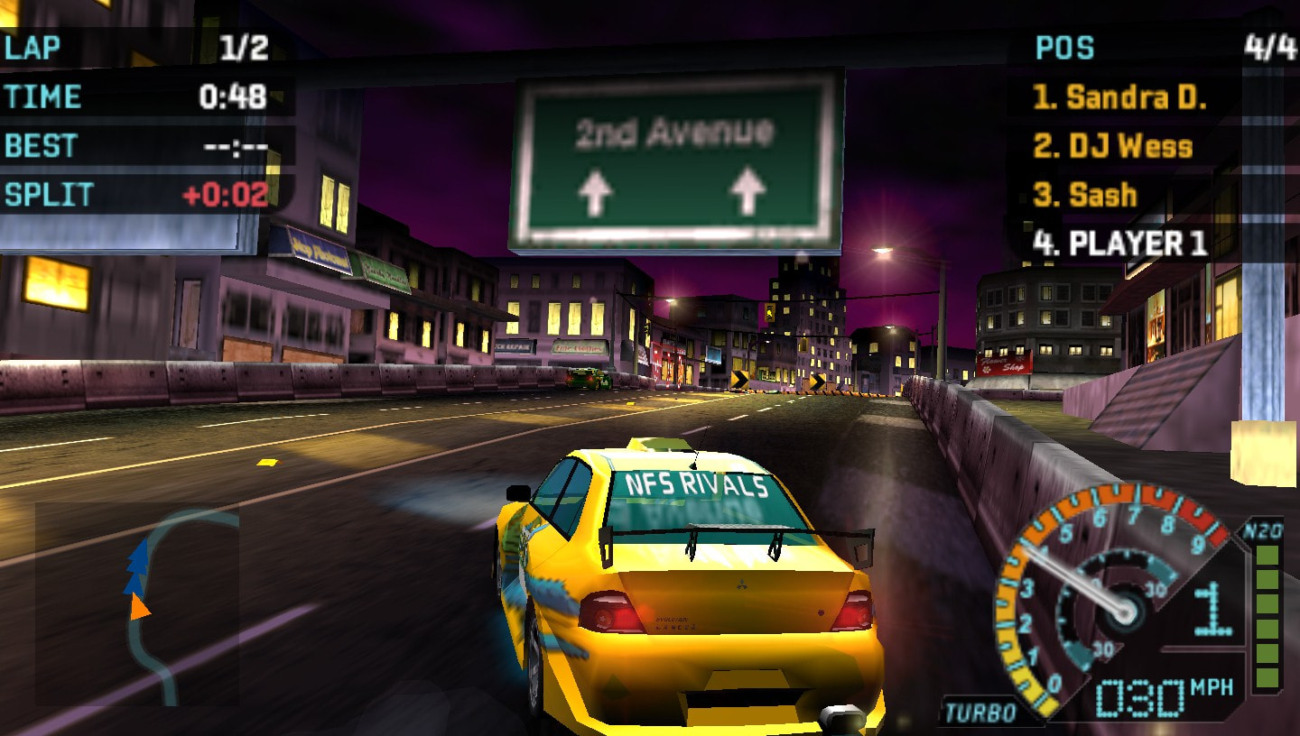 NFS Underground Rivals Gameplay (PSP) 