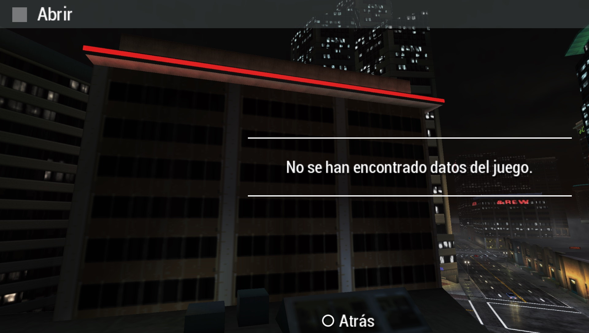 User screenshot of game