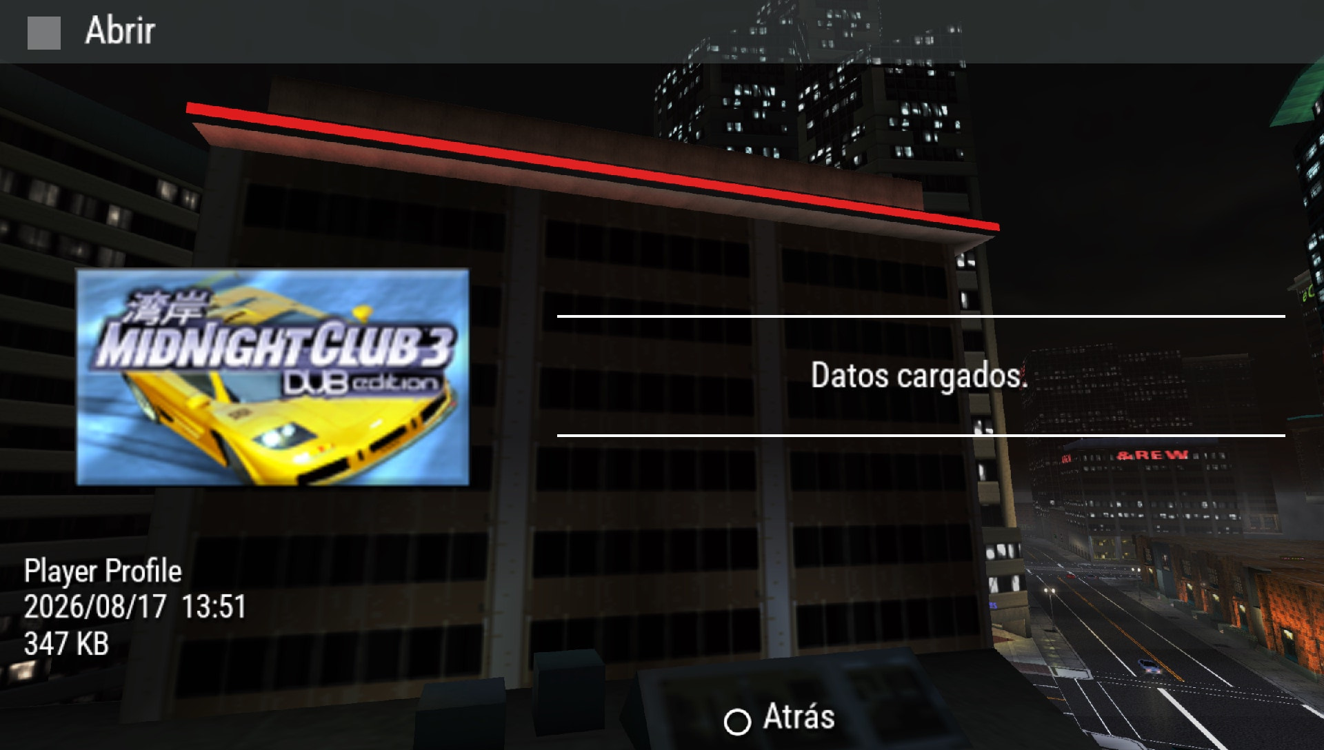 User screenshot of game