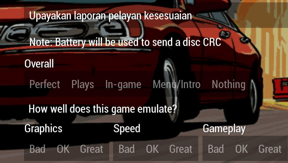 User screenshot of game