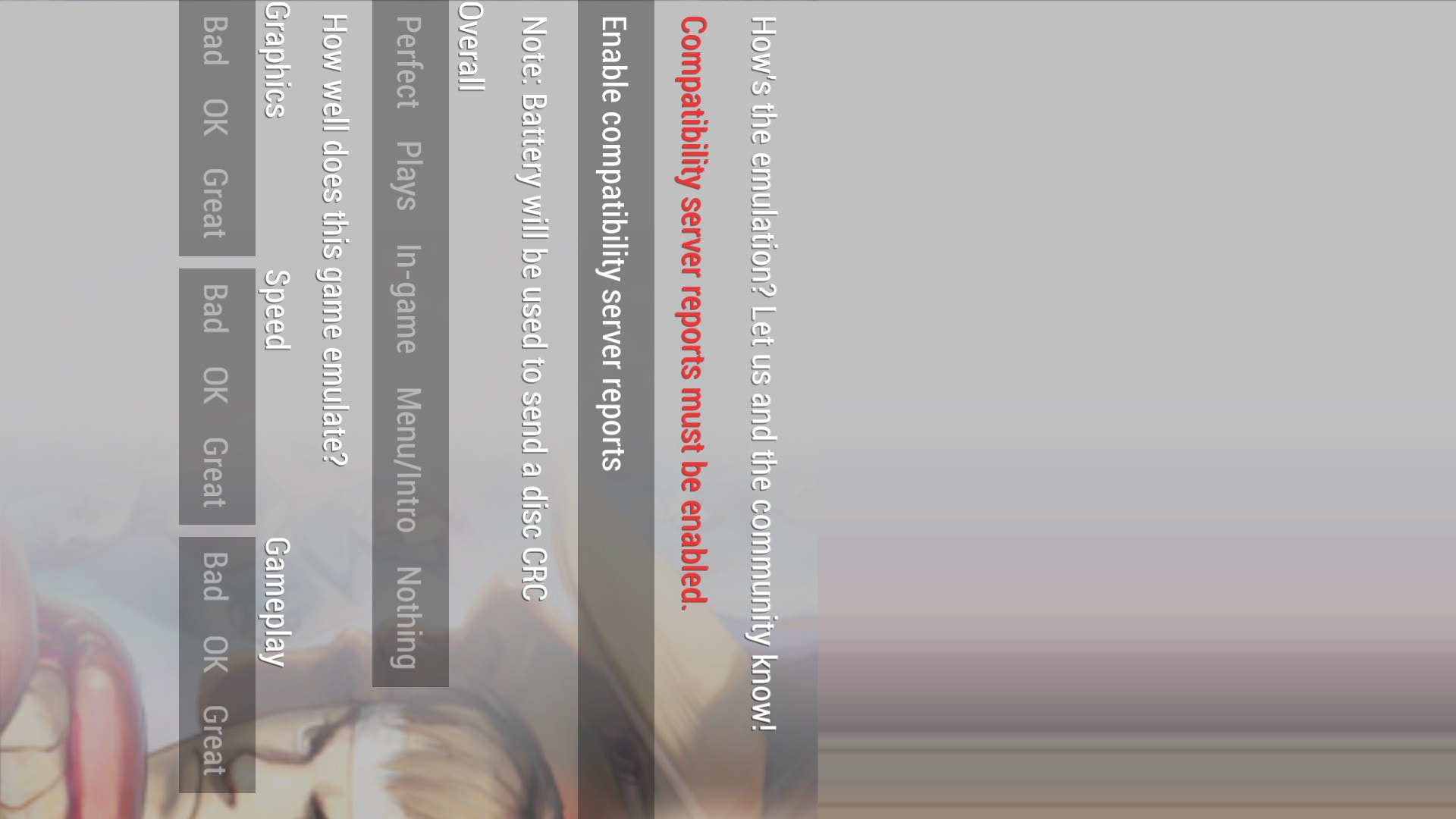 User screenshot of game