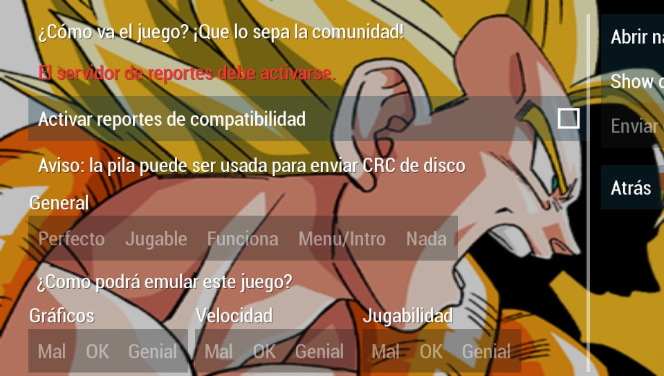 User screenshot of game