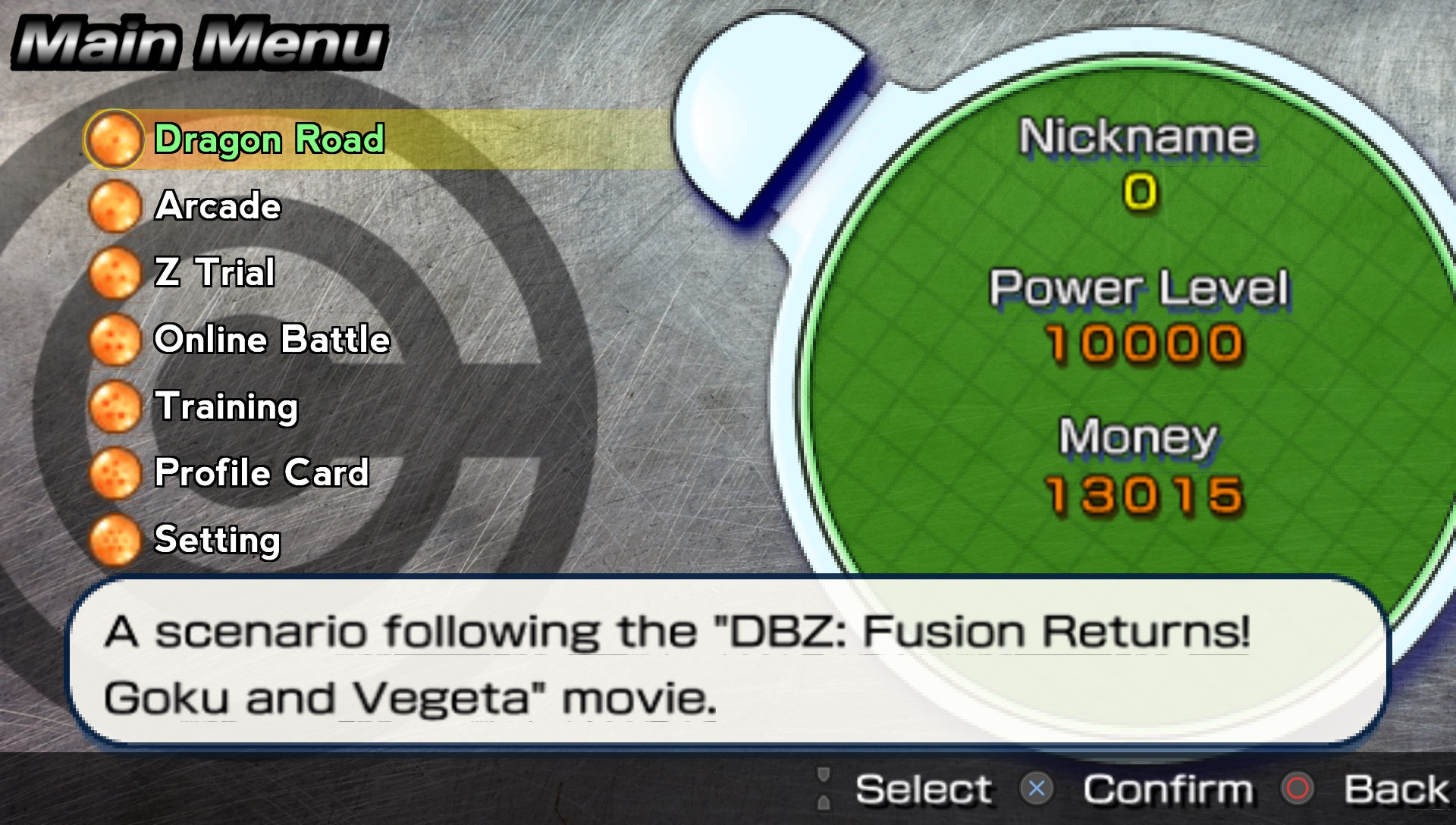 User screenshot of game