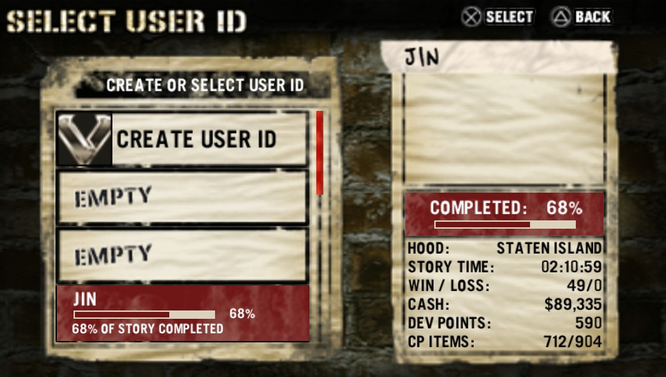User screenshot of game