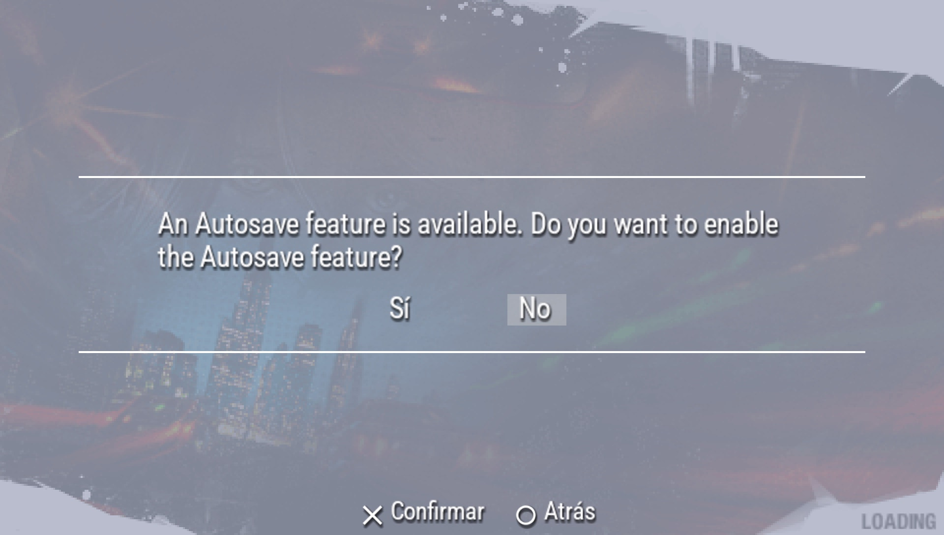 User screenshot of game