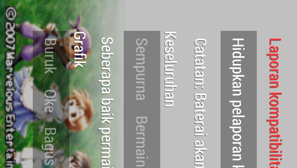 User screenshot of game