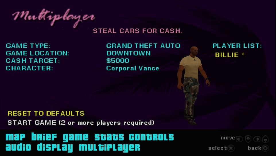 User screenshot of game