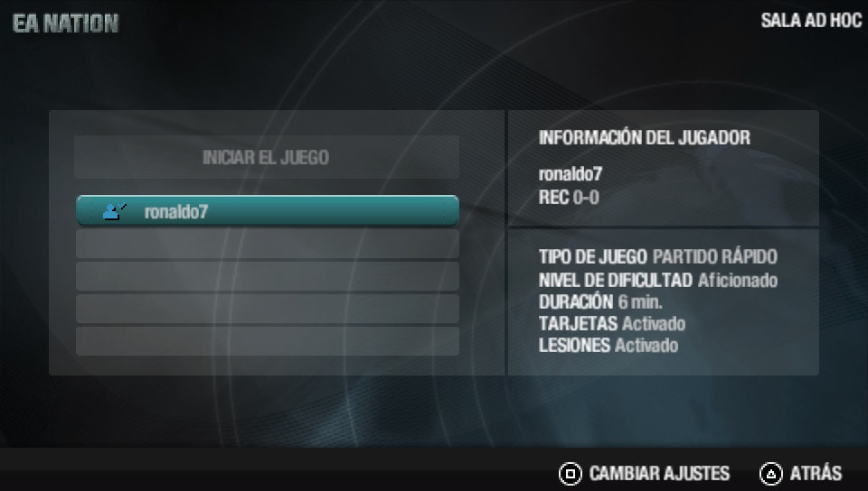User screenshot of game