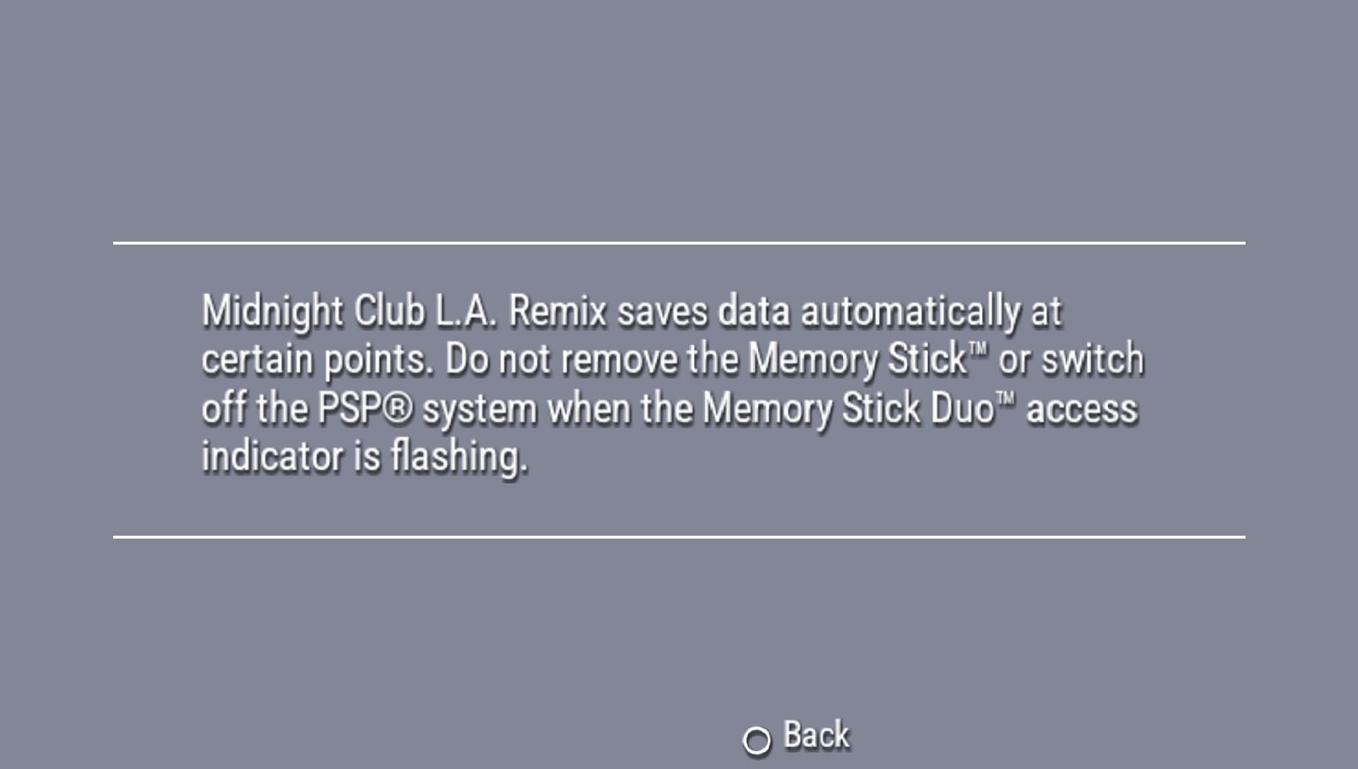 User screenshot of game