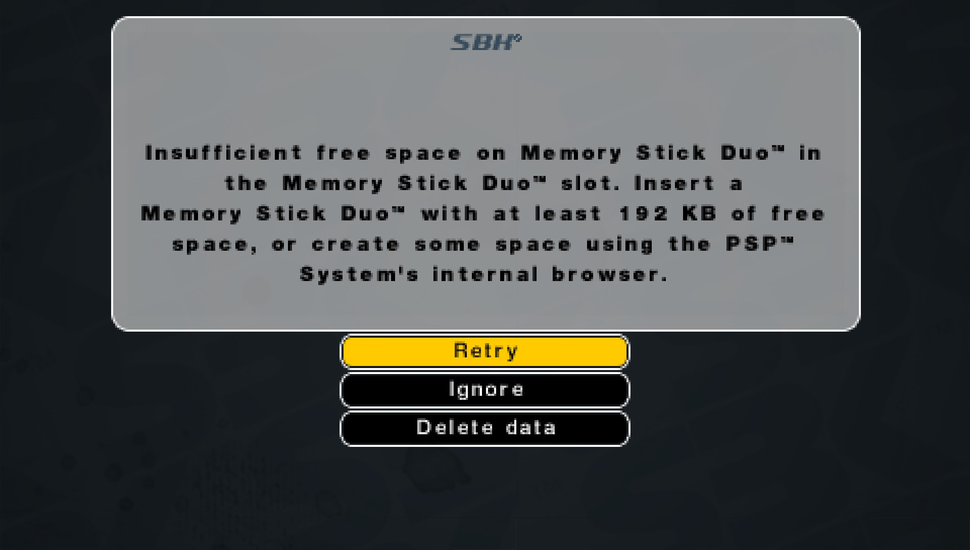 User screenshot of game