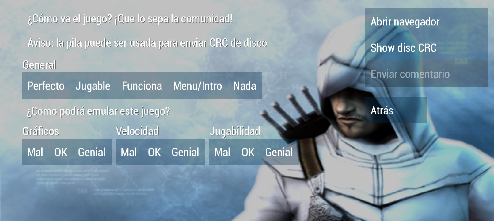 User screenshot of game