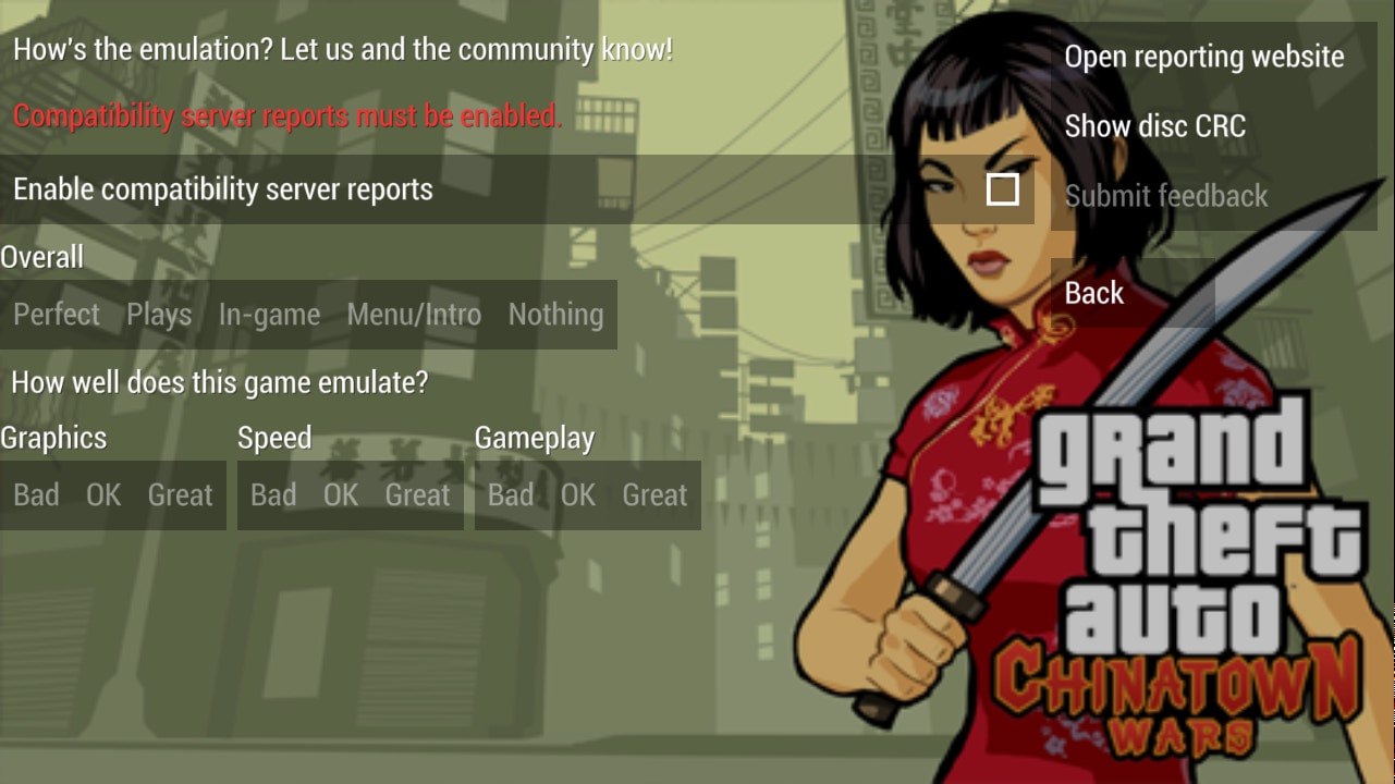 User screenshot of game