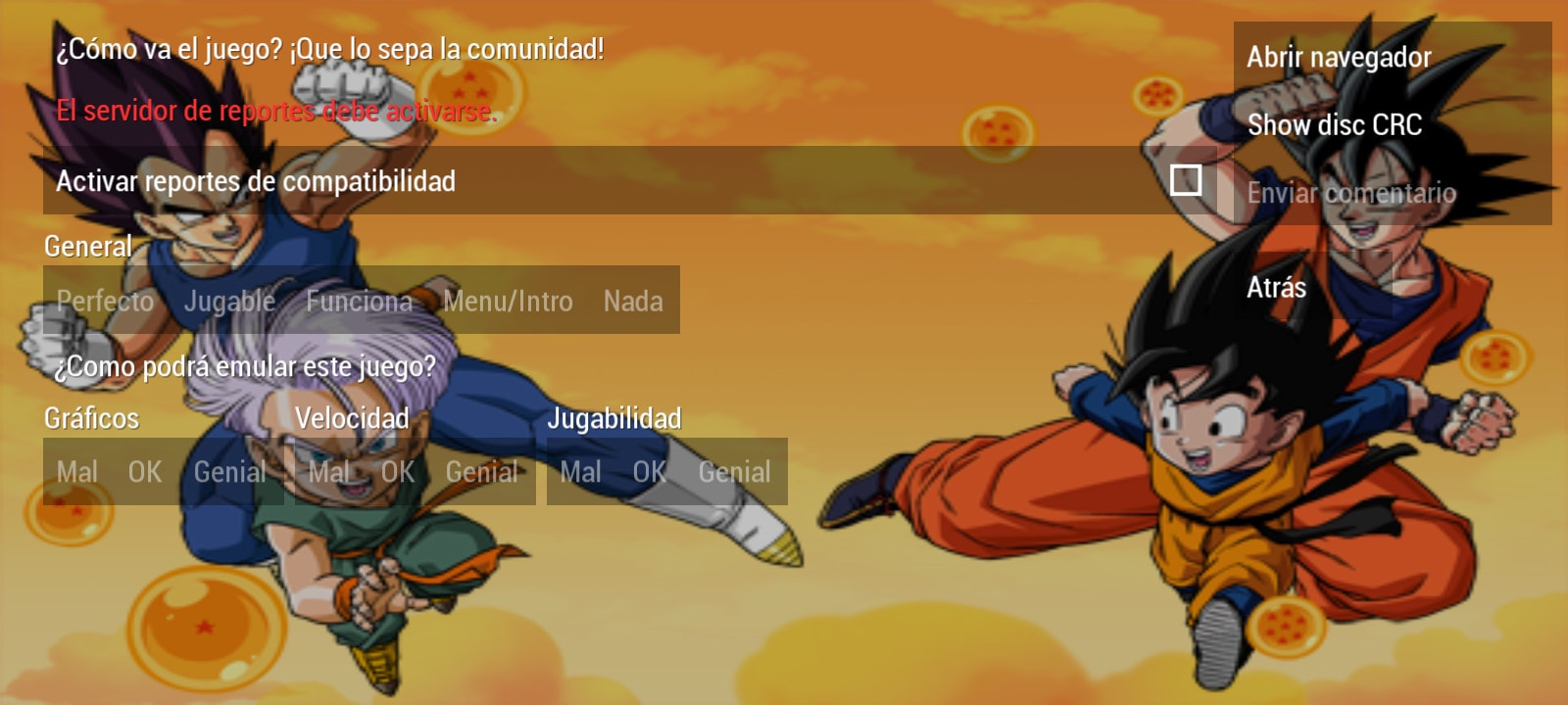 User screenshot of game