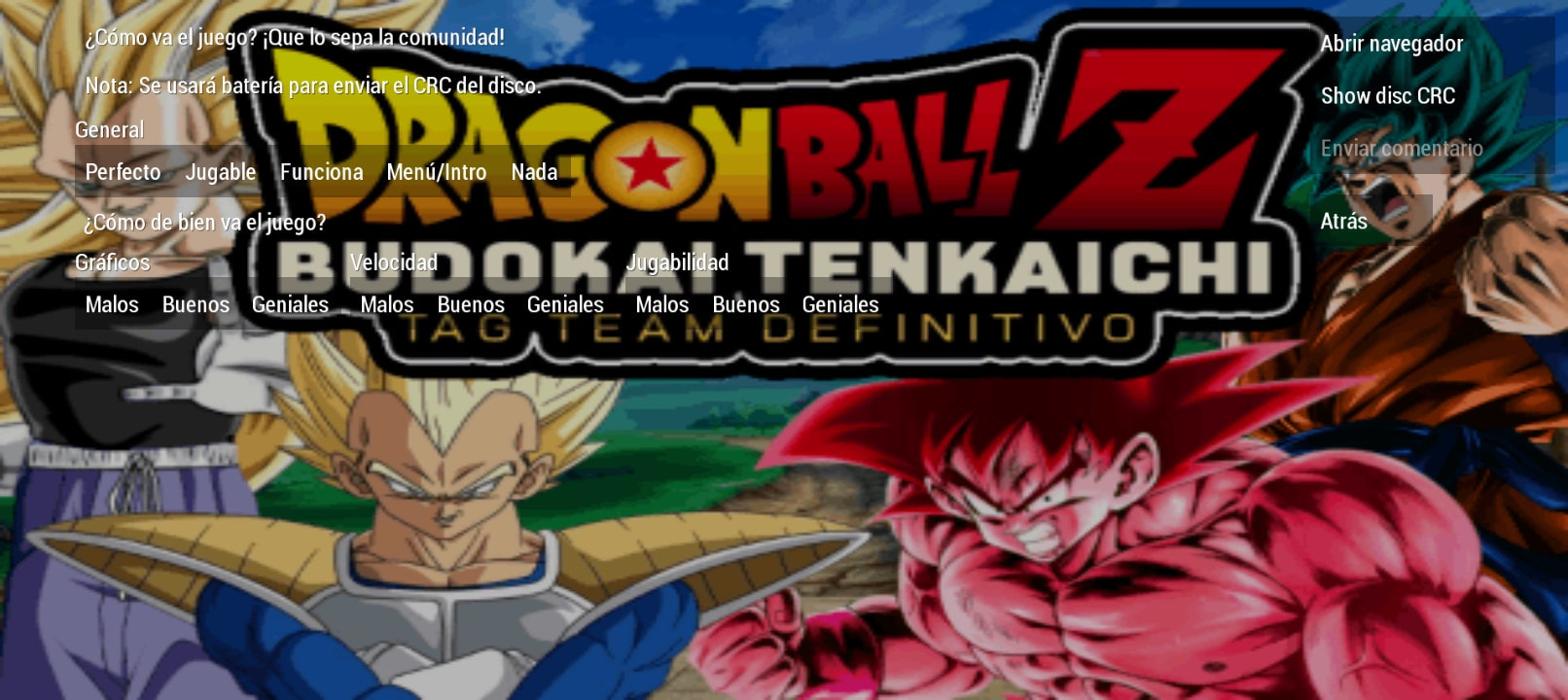 User screenshot of game