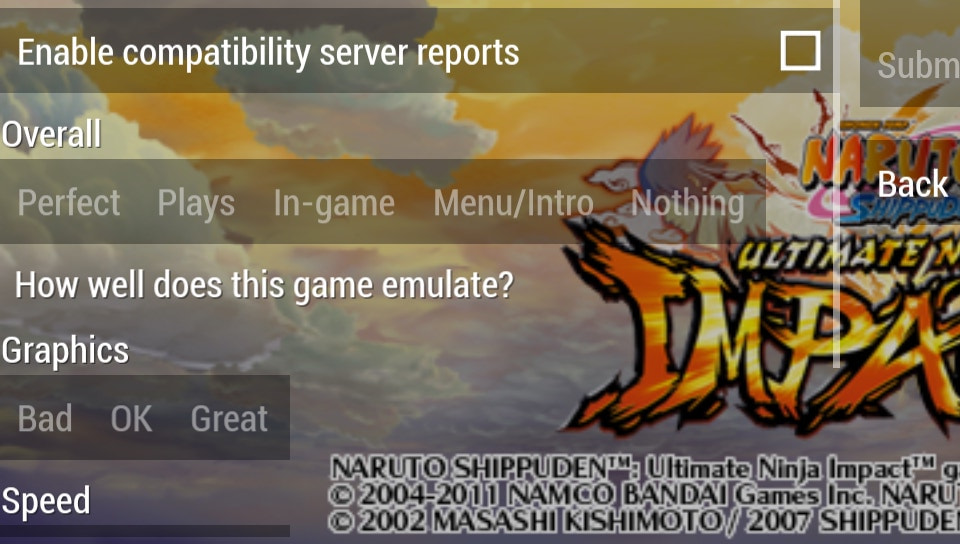 User screenshot of game