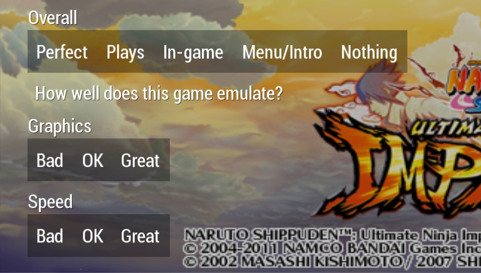 User screenshot of game