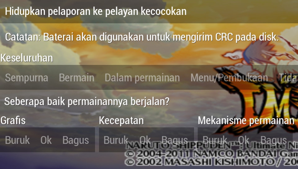 User screenshot of game